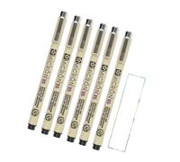 PIGMA MICRON Sakura 05 Negro 6 PCS y 1 tarjeta