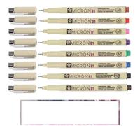PIGMA MICRON Sakura 8 Fineliners 01- Lote de 8 colores