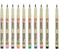 Pigma MICRON Sakura brush 9 colores Set 10 unids