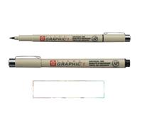 PIGMA MICRON Sakura Graphic 1 Negro, 2 PCS y 1 tarjeta