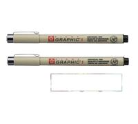 PIGMA MICRON Sakura Negro Graphic 1 SET 2 PCS y 1 tarjeta