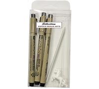 PIGMA MICRON Sakura Pigmento fineliners - 0.03 mm, color negro 3 unidades, XSDK-3 - Rotulador de punta fina negro