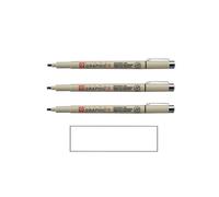 Pigma SAKURA Micron Negro GRAPHIC 3 set 3PCS y 1 tarjeta
