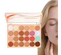 Pigmented Cosmetic Base - 24-Color Long-Lasting Blendable Waterproof, Full Coverage Formula with Creamy Texture, Under Eye Concealer Highlighter Palette for Women Girls, Beauty Artistry Supplies