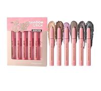 Pigmented Eye Shadow Stick, Shiny Brightener Cosmetic, Smudgeproof Makeup with Smooth Coverage, Beauty Aid with Reliable Build, Fashion Cosmetic with Contemporary Style, Eye Makeup