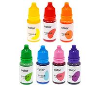 Pigmento de resina epoxi, 7 colores, 10 ml, colorante líquido, difusión de tinte, jabón hecho a mano, perfumado, fabricación de joyas, pigmento de resina epoxi