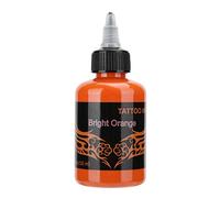 Pigmento de tatuaje semipermanente de 120 ml, accesorio de tatuaje de tinta de tatuaje de arte corporal de larga duración, pigmento de arte corporal Microblading pigmento(naranja brillante)