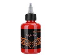 Pigmento de tatuaje semipermanente de 120 ml, accesorio de tatuaje de tinta de tatuaje de arte corporal de larga duración, pigmento de arte corporal Microblading pigmento(rojo brillante)