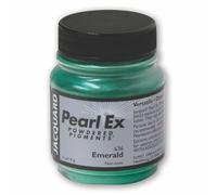 Pigmento Pearl-Ex de Jacquard que crea un efecto met lico o perlado. Frasco de 0,5 onzas, color esmeralda