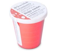 Pigmento Rojo Neon para Cemento y Escayola | Pigmento en Polvo de Alto Poder de Teñido, Económico y Fácil de Usar | Da un Toque Único de Color a tus Creaciones DIY | 30 cc