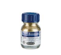 Schmincke - Aqua-Bronze, oro pálido intenso, 20 ml, 15 812 032, efectos metálicos brillantes sobre témperas y acuarelas, papel, cartón, tabla de pintar, lienzo