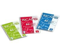 Pigna 00629041R Recambios blancos para cuadernos Pigna - A5-1R (40 unidades)