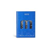 Pigna Agenda monocromo con fecha fija, 12 meses, 320 páginas, ideal para organizar los plazos, actividades y tareas escolares, ideal para estudiantes y profesionales, azul 2024 2025