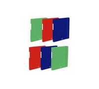 Pigna, caja con 6 carpetas de documentos LUX con goma elástica, carpeta de proyectos D3