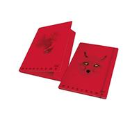 Pigna, Carpeta con banda elástica MONOCROMO ROJO, lomo 1,2, formato 26x35,5 cm, paquete de 6