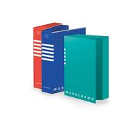 Pigna, carpeta D7 monocromática con elástico, diseño elegante, perfecta para archivar documentos, 25 x 35 x 7 cm, 3 unidades