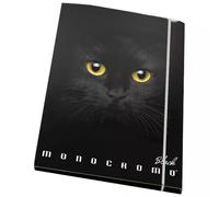 Pigna: Carpeta elástica negra con estampado de animales, A4 - varios modelos