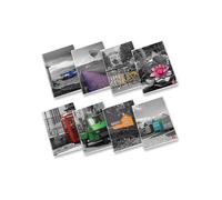 Pigna, Cuaderno Maxi a Toque de Color, A4 21x29,7 cm, 80 páginas + margen, papel 80 g/m², interior 0C, pautado con márgenes, tapas surtidas, 10 unid.