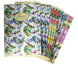 Pigna, Cuaderno Maxi Flores de la Naturaleza, A4 21x29,7 cm, interior 1R, pautado, 80 g/m², Papel reciclado, temas surtidos, 10
