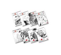 Pigna, Cuaderno Maxi Manga, tamaño A4 21x29,7 cm, 80 páginas + guardas, papel 80 g/m², interior 0A, filas para primero y segundo curso, tapas surtidas, 10 unidades