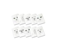 Pigna, Cuaderno Maxi Monocromo Blanco, A4, papel 100 g/m² interior, 72 páginas, cubierta de cartón con tratamiento brillante/mate, 5M interior, 5 mm cuadriculado, Temas surtidos, Paquete de 10