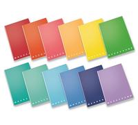 Pigna, Cuaderno Maxi Monocromo El Original, A4, 80 g/m², 80 páginas, Tapa dura, Plastificado brillante, Interior CO, rayado especial para uso comercial, Colores surtidos, Paquete de 10