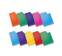 Pigna, Cuaderno maxi monocromo QI, útiles para disgrafía, dislexia, disortografía discaculia, 10,cuadro 1 cm, paquete de 10