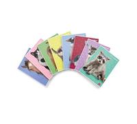 Pigna, Cuaderno Maxi Sweet Puppies, A4 21x29,7 cm., 80 páginas + margen, papel 80 g/m², interior 0B, rayado III grado, Tapas surtidas, 10 pzs.