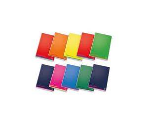 Pigna, cuadernos A5 PignaColours, interior 1R, rayado sin margen, papel 80 g/m², tapas surtidas, 10