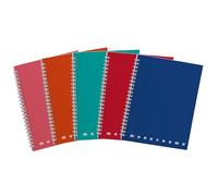 Pigna 0215558 - Cuaderno monocromo maxi, Multicolor, 5 unidades