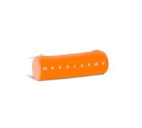 Pigna, Estuche cilíndrico de Silicona Suave, Monocromo Fluorescente, 20 x 6 x 6 cm, Color Naranja, empaquetado Individualmente