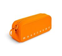 Pigna, Estuche para lápices de Silicona Suave, Monocolor Fluo con Cremallera, Color Naranja, Paquete con 1 Unidad