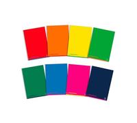 Pigna, Maxi Colores, A4 21x29,7 cm, 80 g/m², Cubierta de cartón estucado por una cara, Hojas cuadriculadas con márgenes para elemental, Colores surtidos, 10