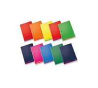 Pigna, Maxi Colores, A4 21x29,7 cm, 80 g/m², Cubierta de cartón estucado por una cara, Hojas cuadriculadas de 4 mm con márgenes para Primaria y Secundaria, Colores surtidos, 10
