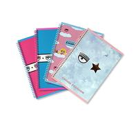 Pigna Maxi Cuaderno Skip Chiara Ferragni, formato A4, paquete de 4 unidades