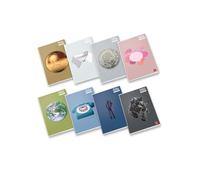 Pigna, Maxi cuaderno Sociocromie, f.to 21 x 29,7 cm, páginas 80 + solapa, papel 80 g/m², interior 5 m, cuadros 5 mm, para medianas y superiores, cubiertas surtidas, 10 unidades