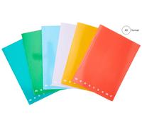 Pigna Monocromo - Pack of 10 A5 Notebooks, Assorted Colours, 0C, Ruled Notebooks