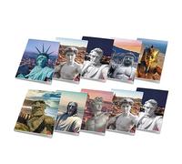 Pigna, paquete de 10 cuadernos maxi A4 CITY TAKE A SELFIE, 80 páginas + guarda, rayado para 1.º y 2.º de primaria