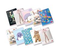 Pigna - Paquete de 10 cuadernos maxi A4 surtidos para niña | El contenido del paquete es surtido al azar y no garantiza la presencia de todos los sujetos y/o colores mostrados.