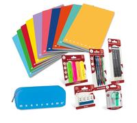 Pigna, Set escolar monocromo niño unisex, kit escolar coordinado de papelería y escritura