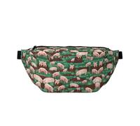 Pigs in Farm - Riñonera cruzada grande para mujer y hombre, para senderismo, viajes, fácil de transportar