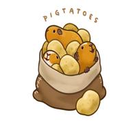 Pigtatoes Journal: This 6" x 9" notebook features 110 lined pages, making it the ideal companion for note-taking, list-making, and everyday use.