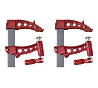 Piher Maxipress R - Juego de 2 abrazaderas de alto rendimiento, 1000 kg de fuerza de sujeción, rosca protegida, ideal para soldar, longitud de 16 cm (60 cm)