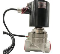 PIHWGUVD Válvula solenoide de Arranque Aire 2 vías, 6 Bar, 0, MPa, presión Cero, 1 Pulgada, 380 V, Orificio 25 mm, SS304 DN25, Normalmente Abierta, acción Directa(NPT-24V)