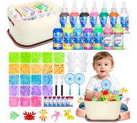 PIIMNT Aqua Gelz, 48 unidades Magic Water Elf, Magic Water Gel Toy contiene 14 botellas de gel de color y 21 formas, juego de gel acuático, gel de agua para niños, para juguetes de bricolaje