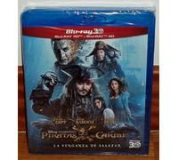 PIiratas del Caribe (Pirates of the Caribbean) Blu-Ray 3D+Blu-Ray Nuevo A-B-C