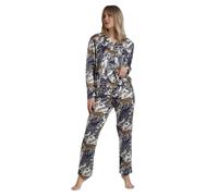 Pijama abierto de manga larga mujer Admas Luxury Leopard M