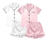 Pijama con botones para mujer, talla grande, camisa de algodón, ropa de descanso, ropa de dormir de algodón del Reino Unido, ropa de dormir traviesa y pantalones cortos, conjunto de camisón de satén