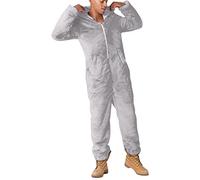 Pijama con capucha para hombre, pijama de una pieza para hombre, pijama de ocio con capucha y cremallera, ropa de dormir cálida de felpa para hombre, acogedora, cálida, con capucha, traje de ocio de