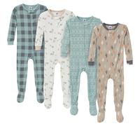 Pijama con pies Gerber Baby-Boys, paquete de 4, animales del desierto